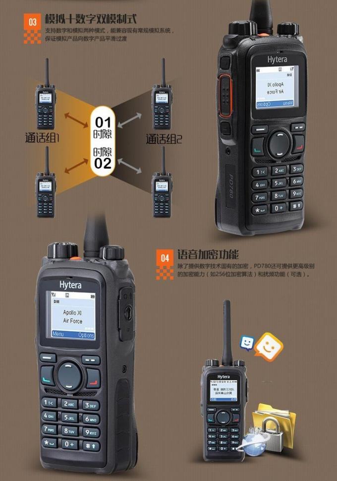 海能达PD780数字对讲机背面视图