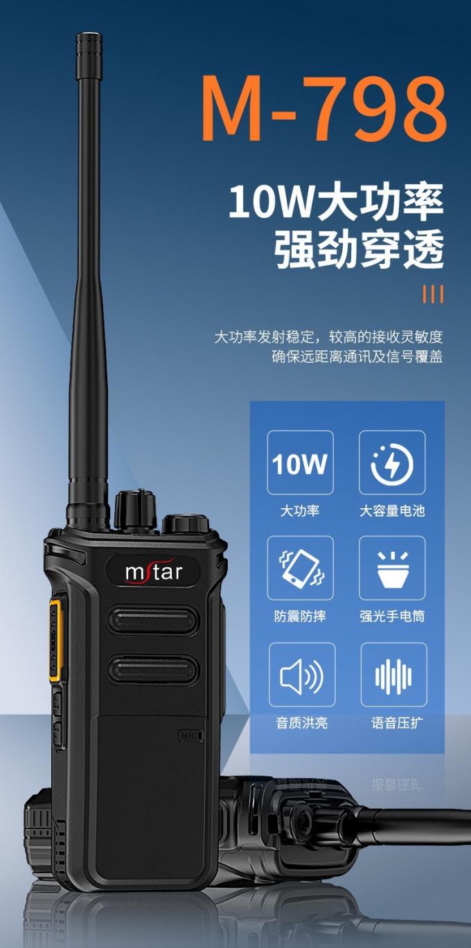 闵兴通M-798对讲机侧面视图