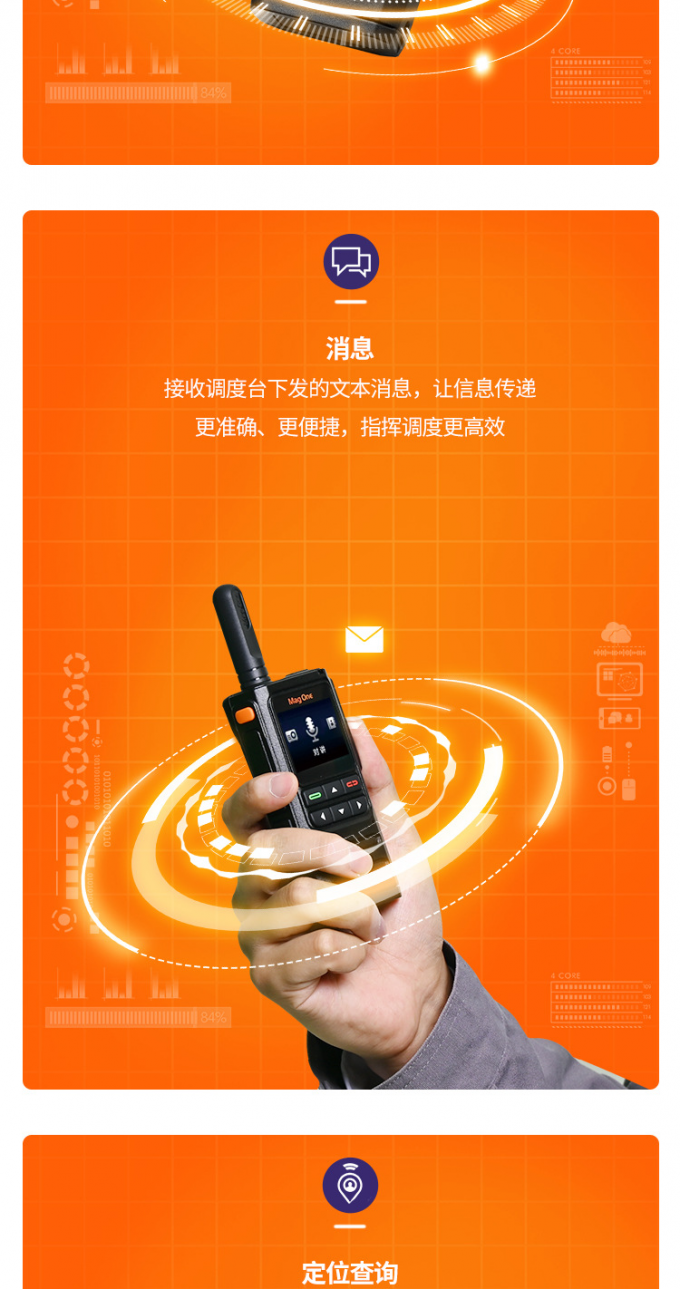 摩托H36公网对讲机天线细节