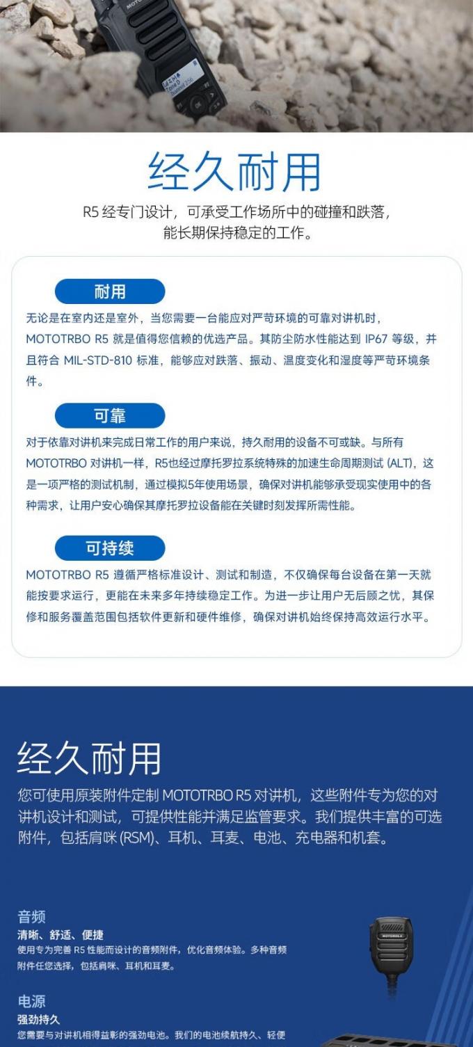 MotorolaR5 NKP 数字对讲机显示屏