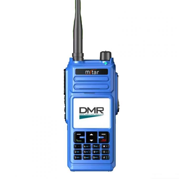 闵兴通M-8800EX防爆对讲机背面视图展示电池和背夹设计